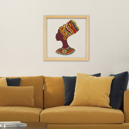 Wallity Cuadro Decorativo Enmarcado Multicolor 32 x 32 cm
